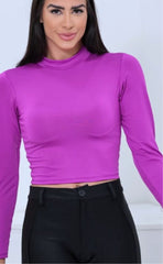 Crop top Manga Larga