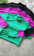 Crop top Manga Larga
