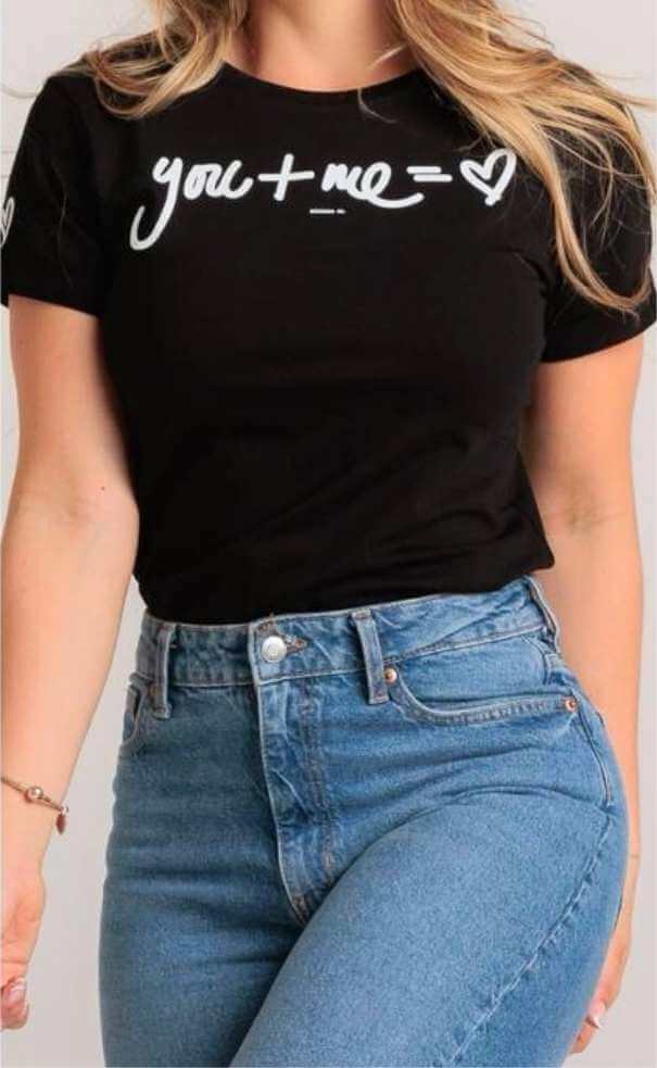 Camiseta You + Me - Tela Fria Peruana
