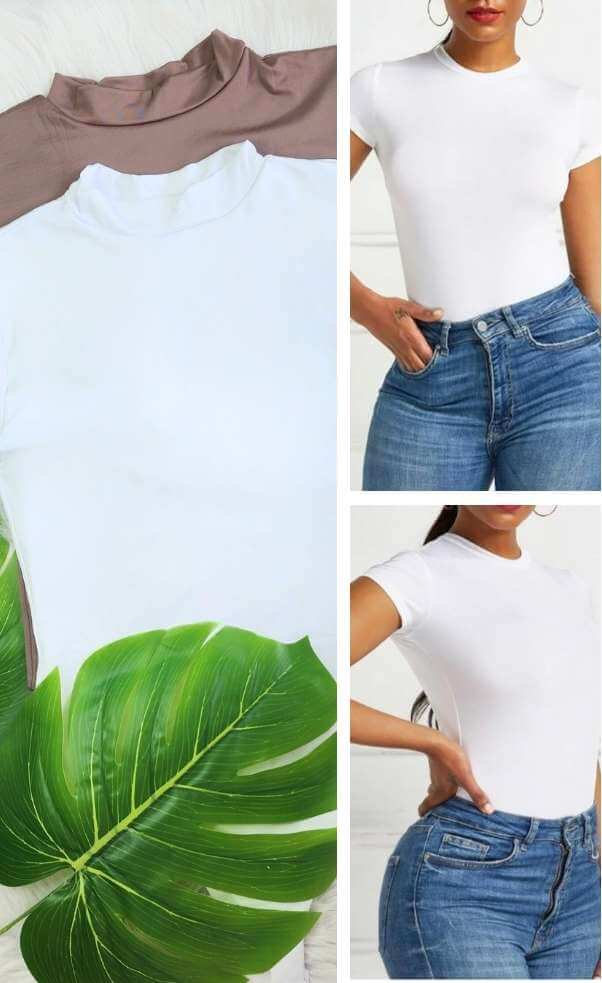 Body Manga Rodada Cuello Corto