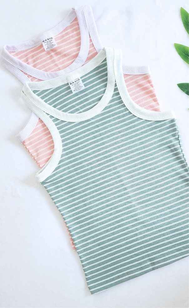 Blusa Rayas Rib Tipo Americano