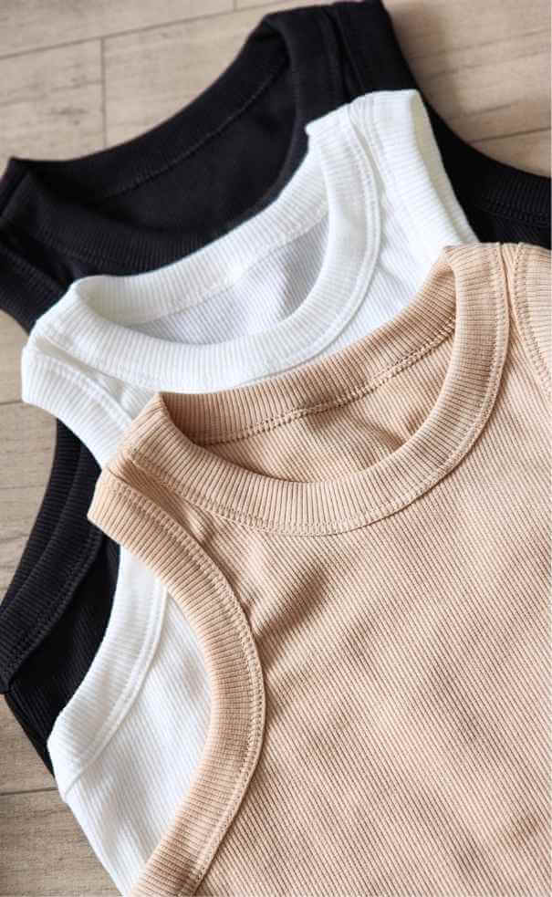 Blusa Esqueleto Rib Tipo Americano Con Sesgo