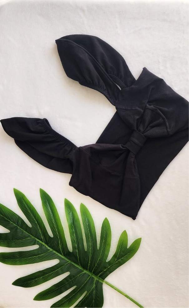 Crop Top Moño Tela Fría