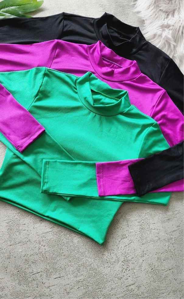 Crop top Manga Larga