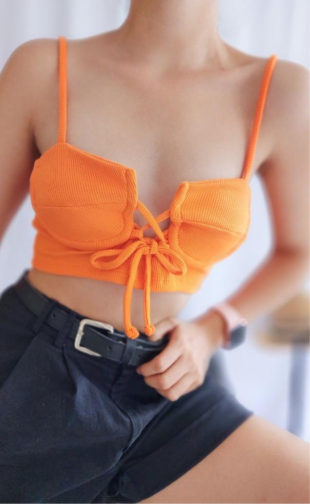 Crop Top Copa Rib Grueso