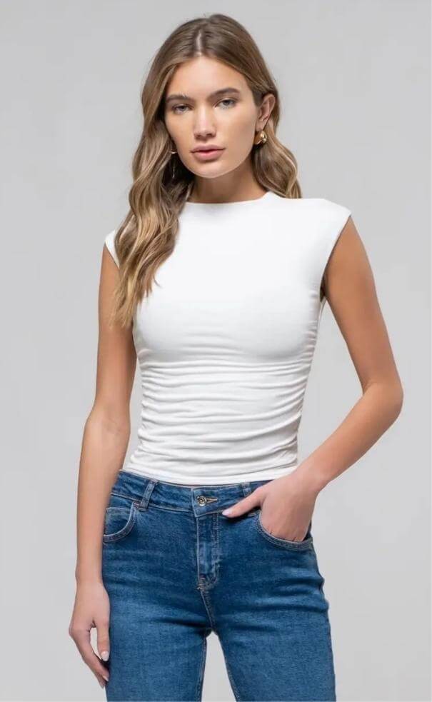 Blusa Larga Cuello Siza Ancha
