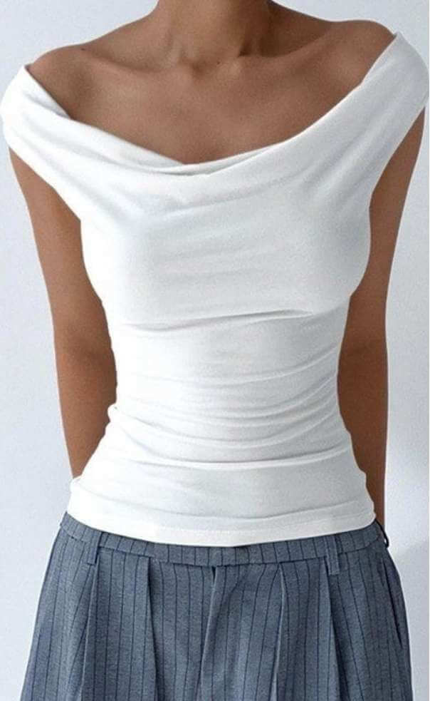 Blusa Cuello Bandeja