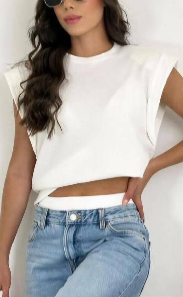 Camiseta Hombrera Rib Cariñoso