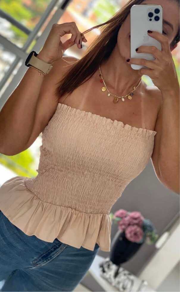 Blusa Corrugada Bolero