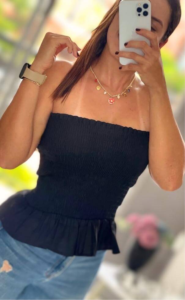 Blusa Corrugada Bolero