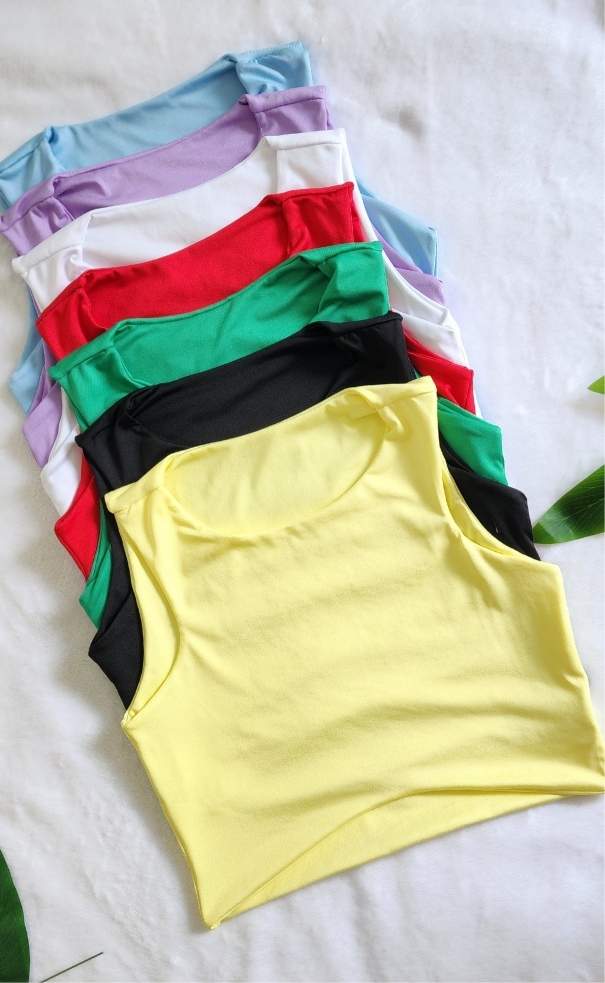 Crop Top Siza Ancho Ombliguero - Polilicra Doble