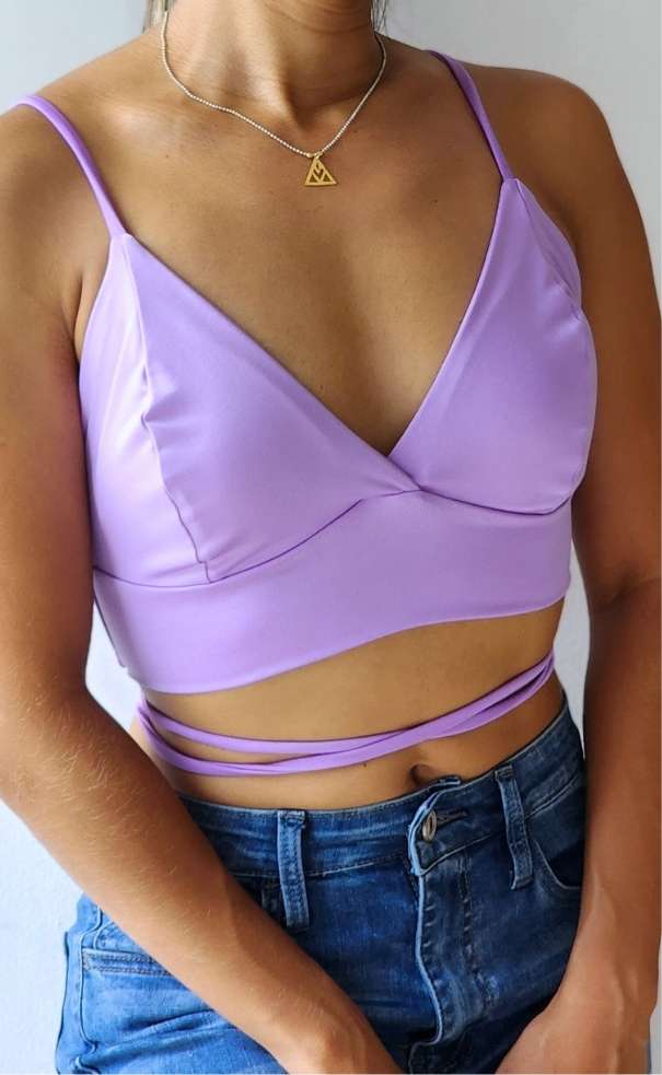 Crop Top Copa Tira Cintura