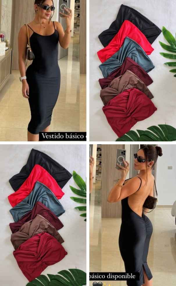Vestido Espalda Descubierta Corrugado