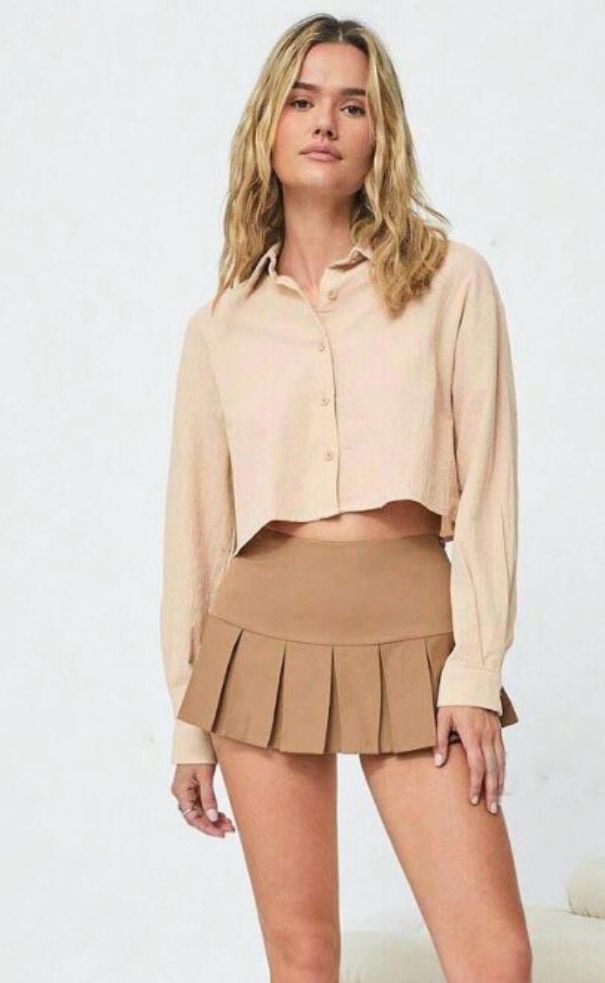 Camisa Corta Manga Larga