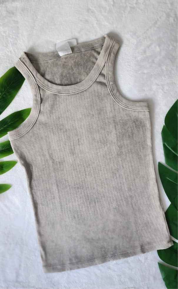 Blusa Esqueleto Rib Tipo Americano Con Sesgo Tie Die