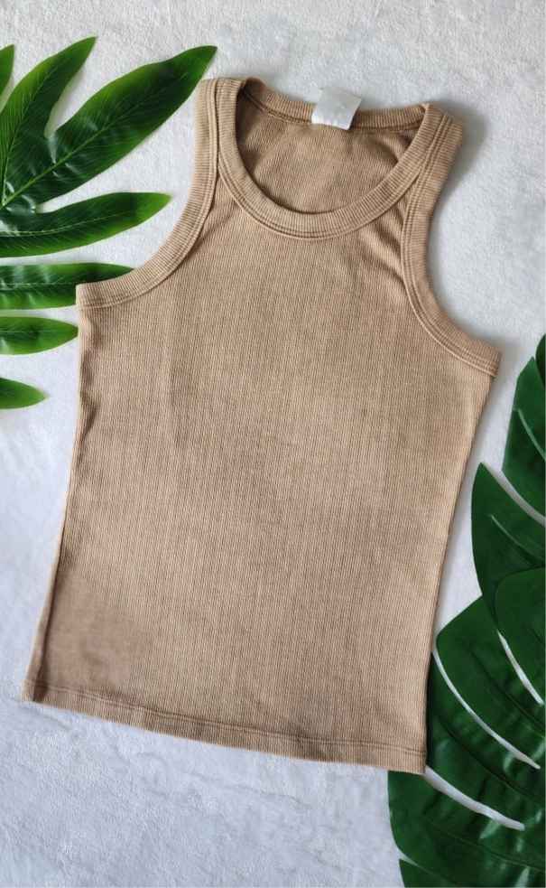 Blusa Esqueleto Rib Tipo Americano Con Sesgo Tie Die