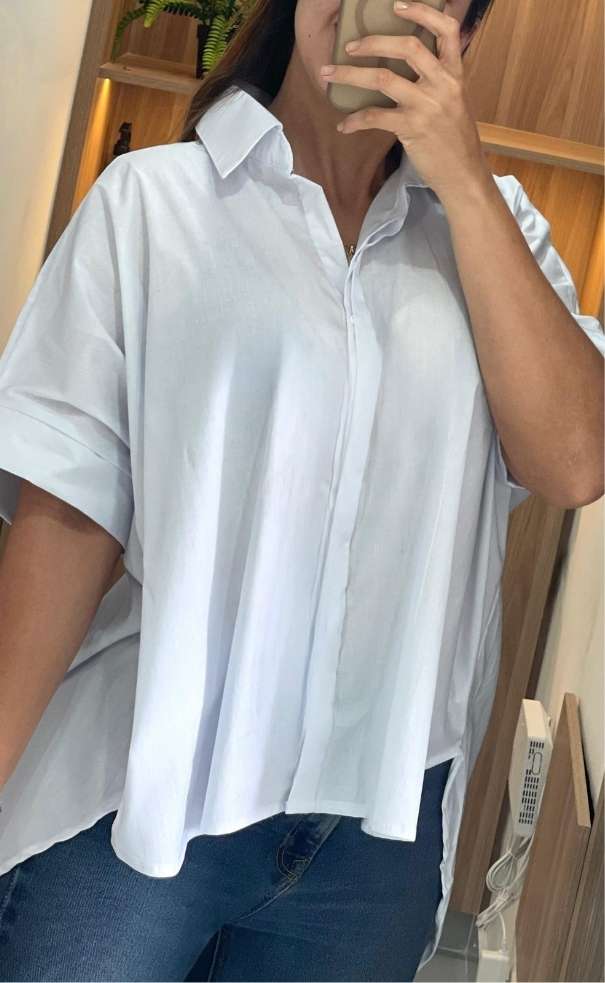 Camisa Oversize Manga Corta
