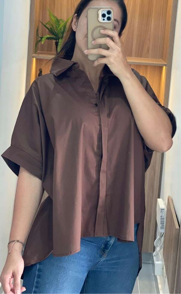 Camisa Oversize Manga Corta