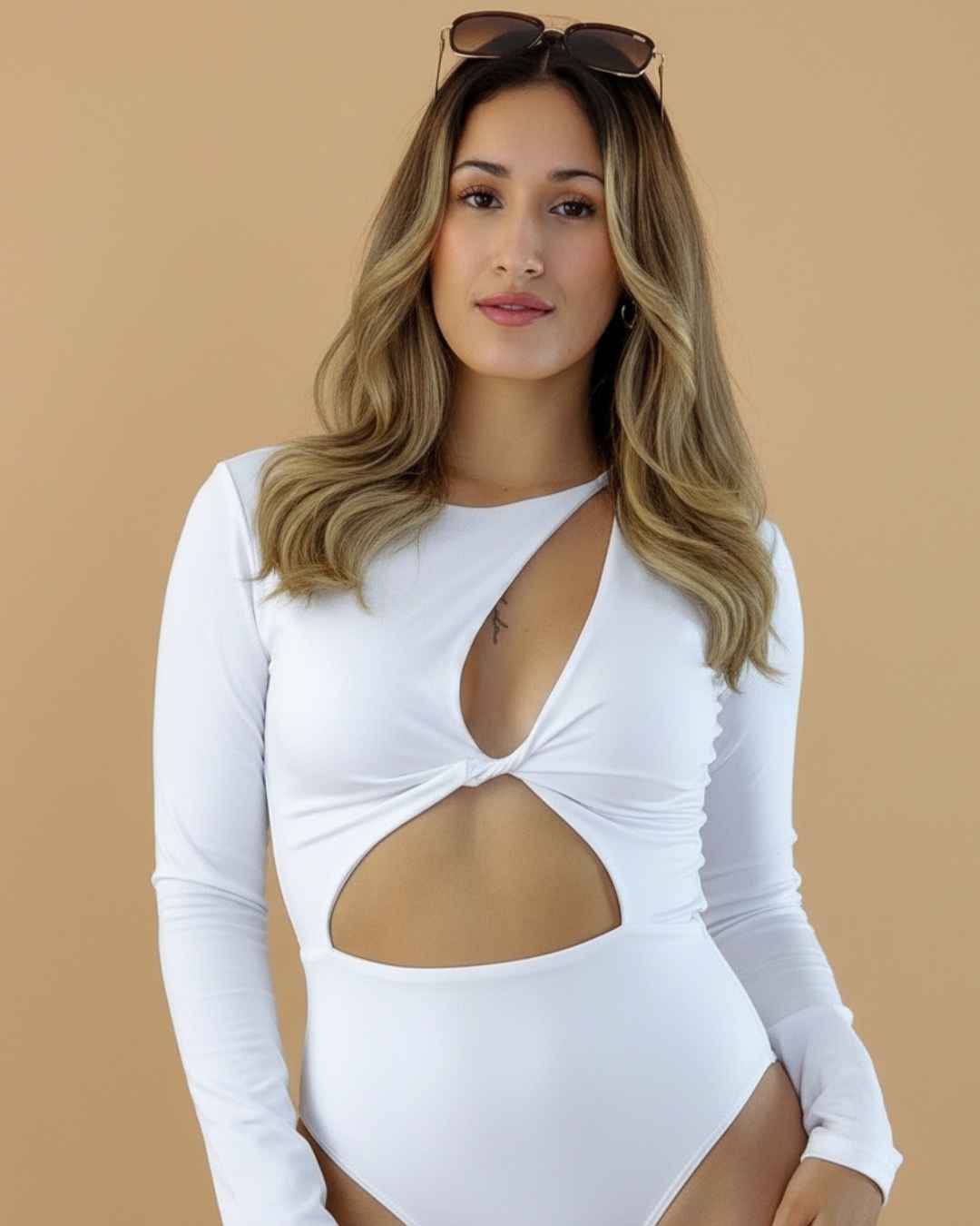 Body Manga Larga Aberturas Centro