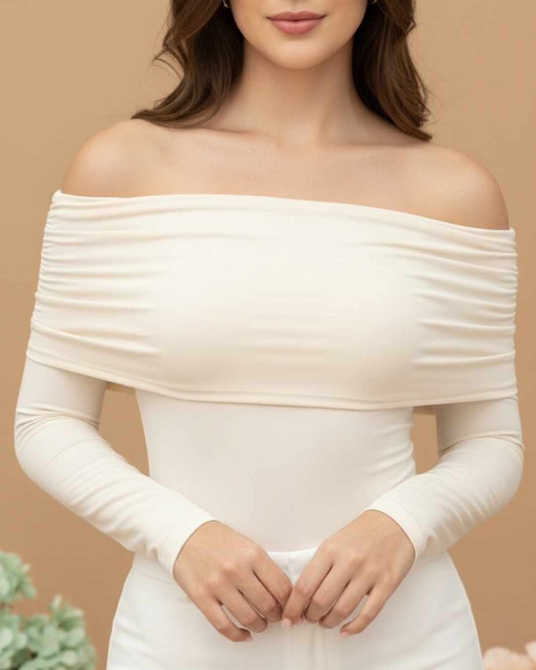 Body Cuello Campesino Manga Larga Polilicra