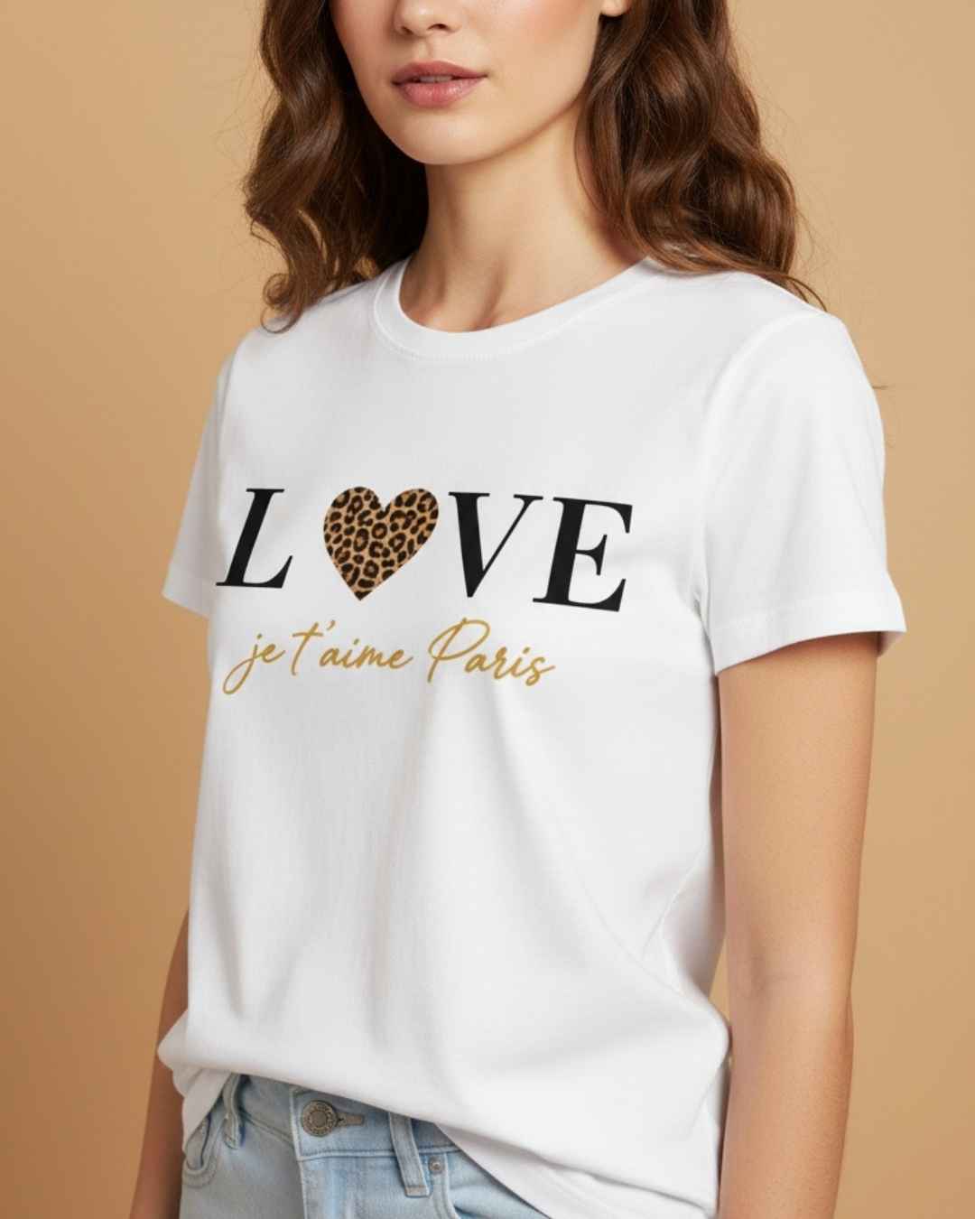Camiseta Tela Fria Love Je' Taime Paris