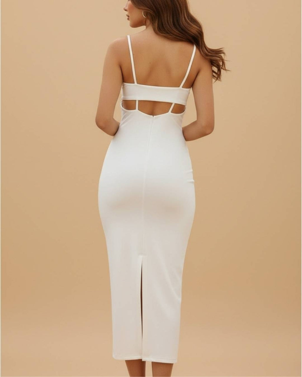 Vestido Fajon Espalda Largo