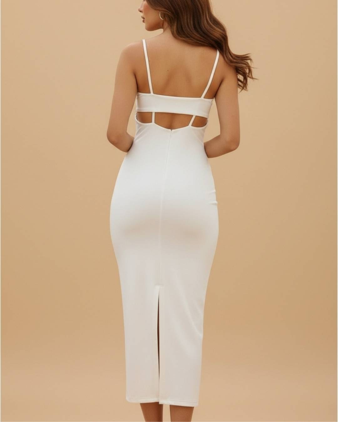 Vestido Fajon Espalda Largo