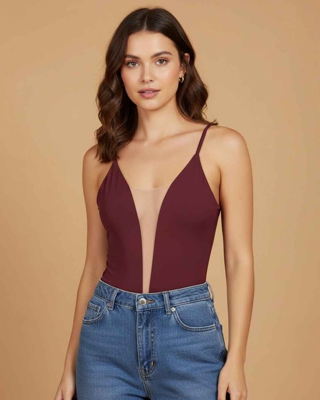 Body Tiras Malla Centro