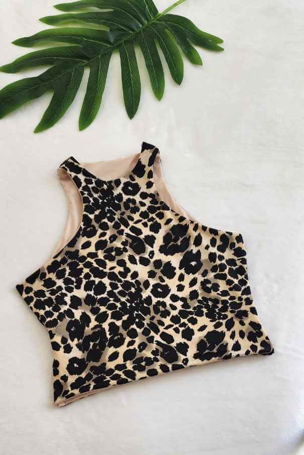 Crop Top Esqueleto Animal