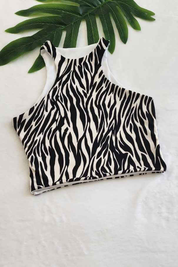 Crop Top Esqueleto Animal