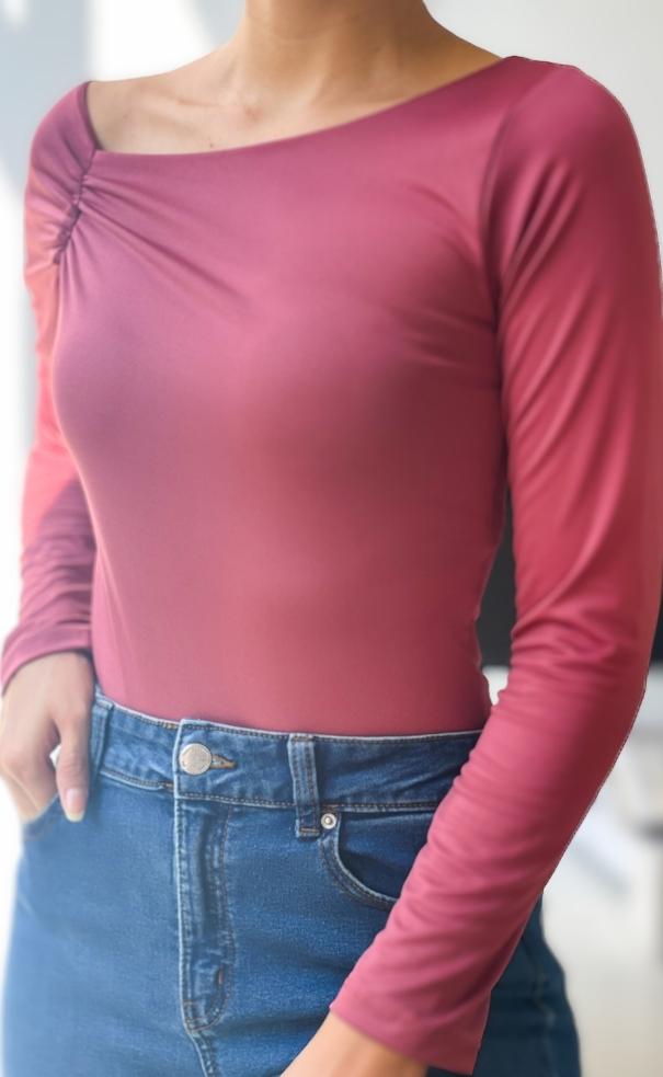 Blusa Manga Larga Zurcido