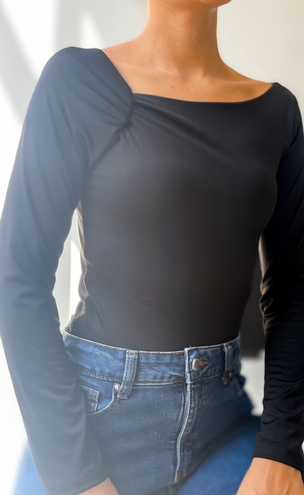 Blusa Manga Larga Zurcido