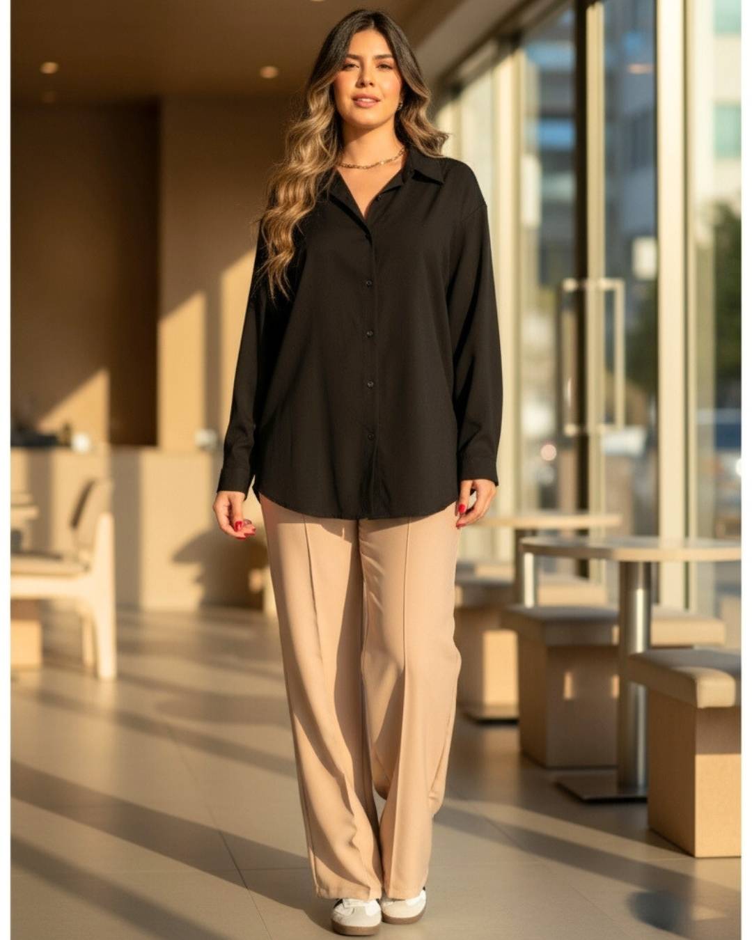 Camisa Oversize Popelina