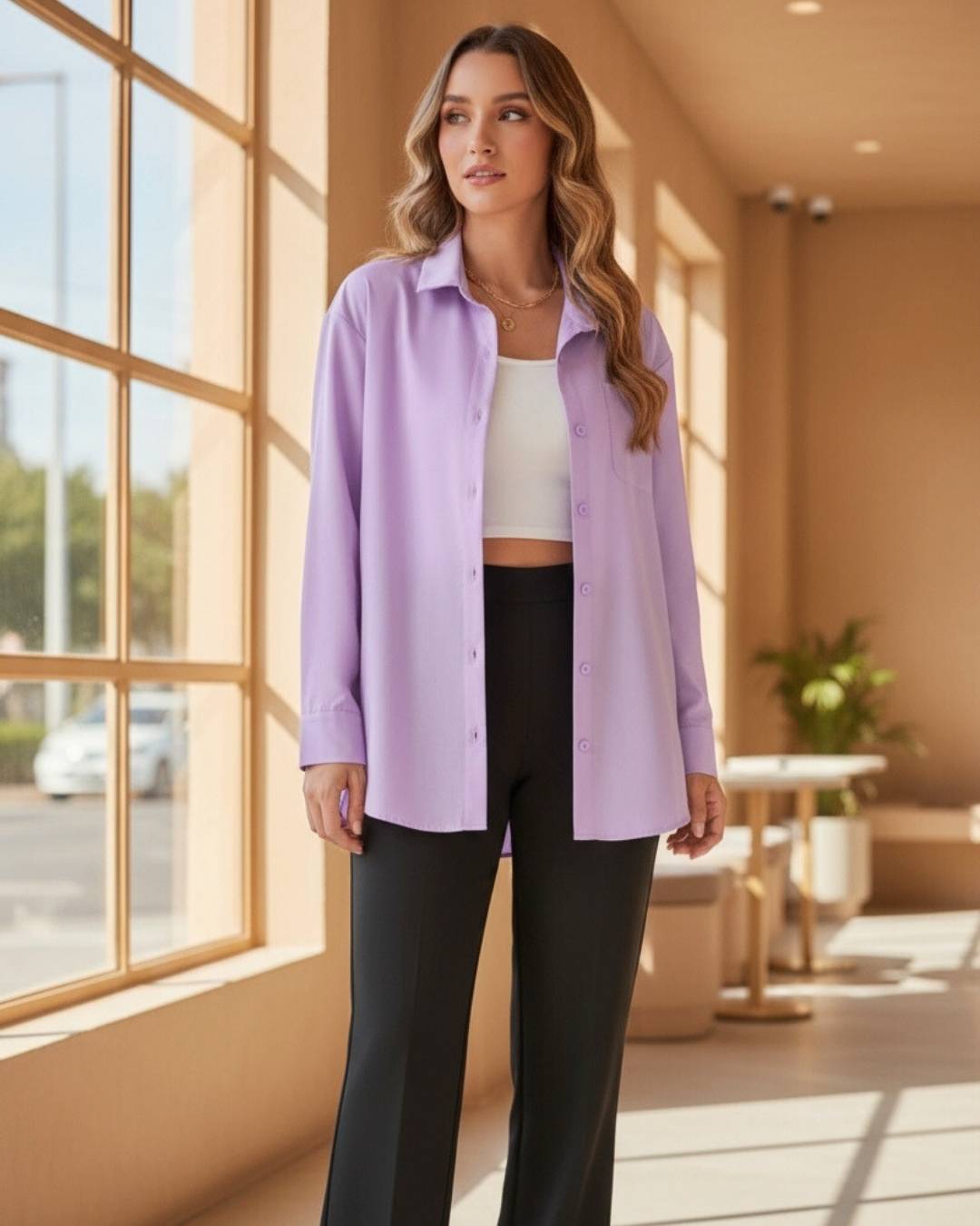 Camisa Oversize Popelina