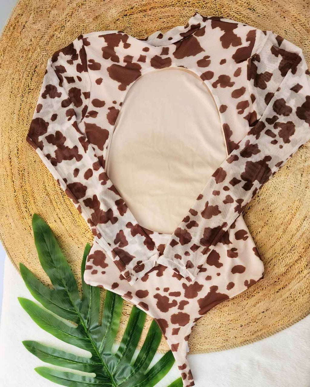 Body Malla Manga Larga (Vaca) Espalda Descubierta