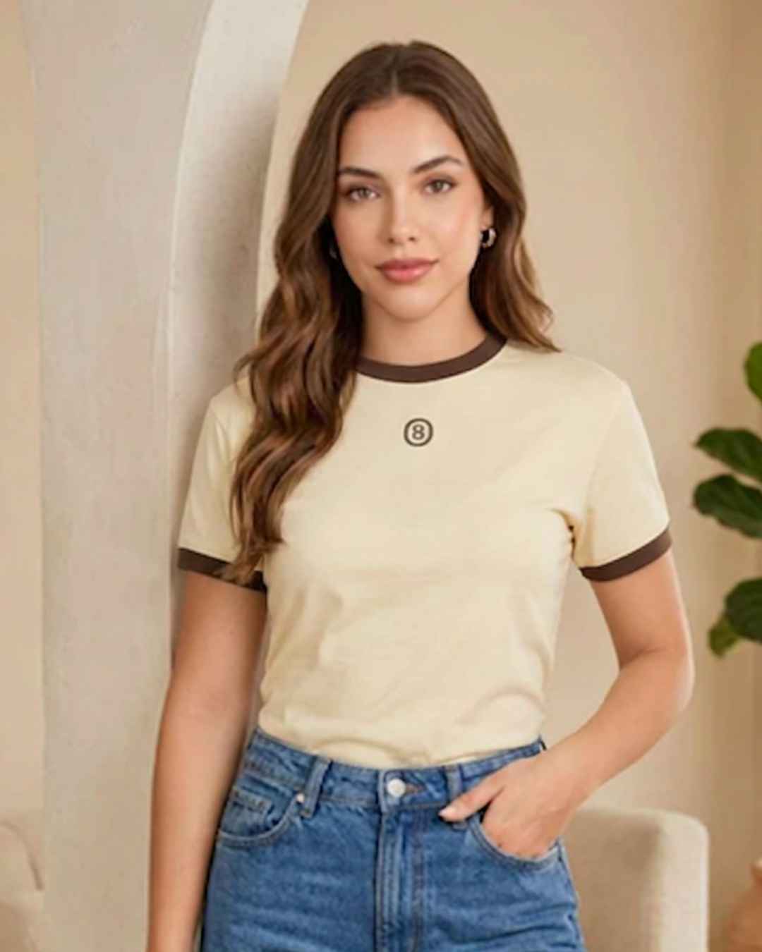 Camiseta combinada