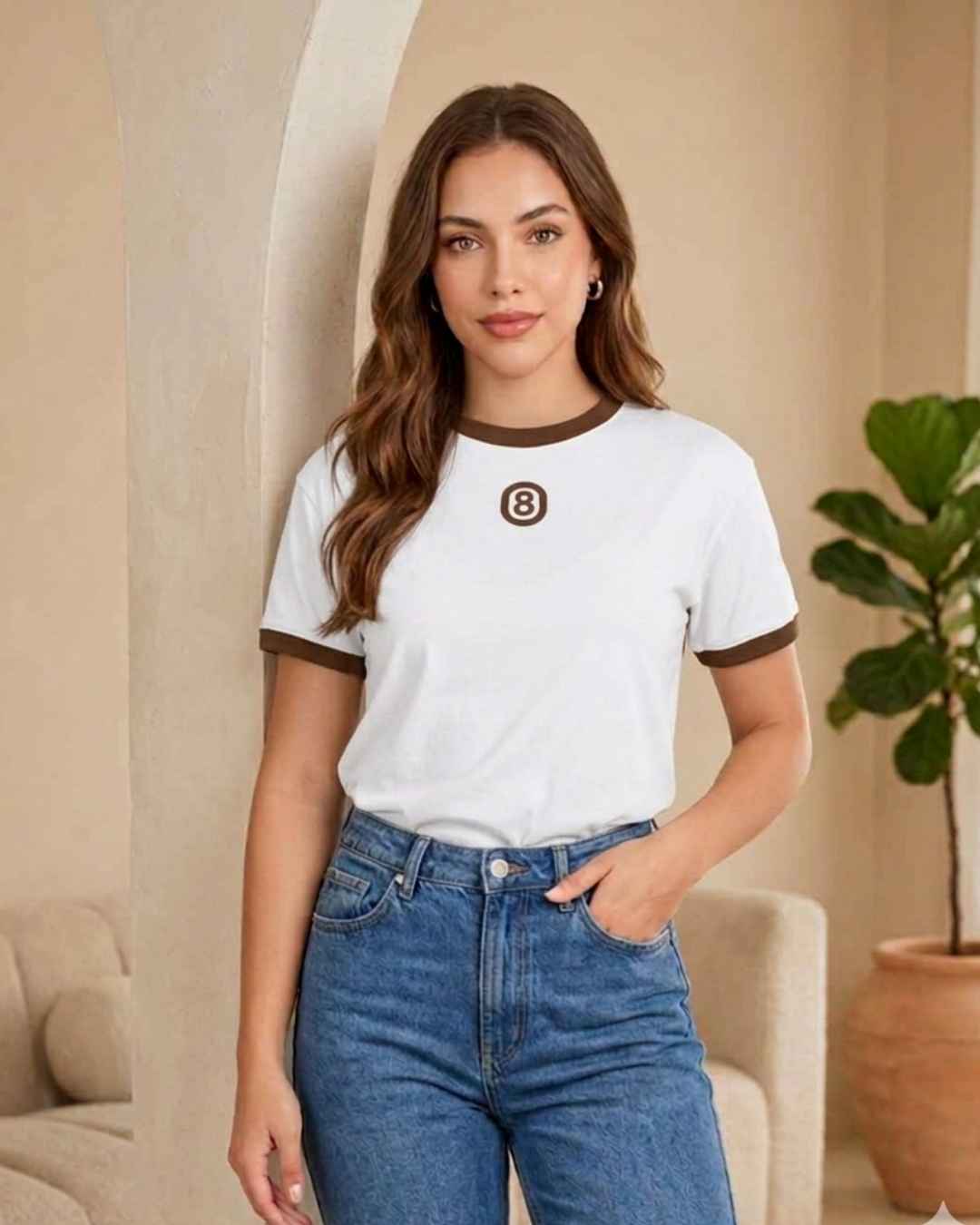 Camiseta combinada